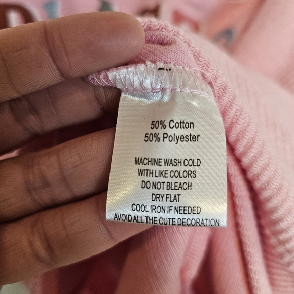 Jadelynn Brooke Going Places Millennial Pink Corded Sweetshirt Embroidered - Picture 6 of 7